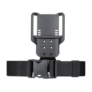 Holster táctico Low Ride Amomax CY-UHFS en color Negro-FDE, compatible con fundas y bolsas magnéticas