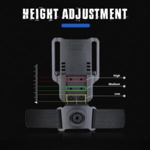 Holster táctico Low Ride Amomax CY-UHFS en color Negro-FDE, compatible con fundas y bolsas magnéticas