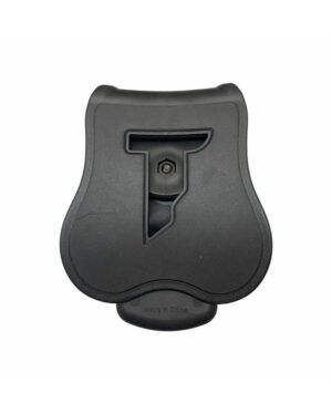 Porta Esposas de Polímero con Paddle Cytac (Modelo CY-CUFFP2) en Negro y Verde, con tapa de silicona resistente