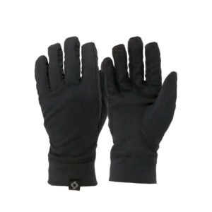 Guantes unisex Kirion negros de Doite, ideales para climas fríos y actividades al aire libre.