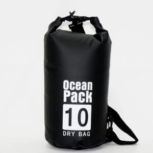 Bolso seco flotante de 10 litros, impermeable y robusto, ideal para aventuras acuáticas y exteriores.