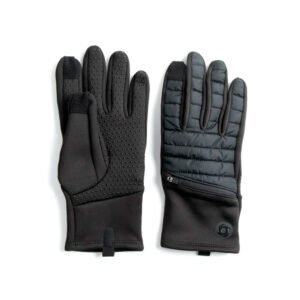 Guantes Térmicos Torvi Unisex Negro de Doite, con aislamiento superior y funcionalidad táctil para climas fríos.