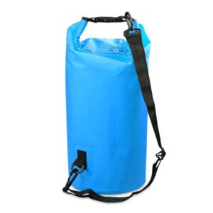 Bolso seco flotante de 10 litros, impermeable y robusto, ideal para aventuras acuáticas y exteriores.
