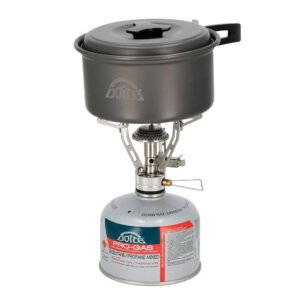 Cocinilla Compacta Cannon Outdoor de Doite: ligera y eficiente para aventuras al aire libre.