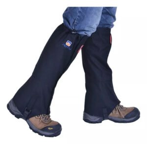 Polainas de botas impermeables antidesgarro para nieve y trekking, con diseño ajustable y protección completa contra elementos exteriores.