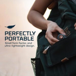 Linterna de Cabeza Mycro de NEBO, 400 lúmenes, compacta y resistente para trekking y camping.