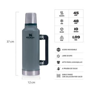 Termo Stanley Classic 1.9 Lt - Durabilidad y Aislamiento Térmico para Outdoor