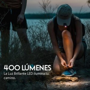 Linterna de Cabeza Mycro de NEBO, 400 lúmenes, compacta y resistente para trekking y camping.