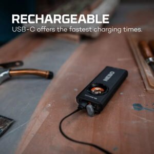 Linterna de Bolsillo Recargable NEBO Slim con 1200 lúmenes, diseño compacto y funcionalidad versátil.