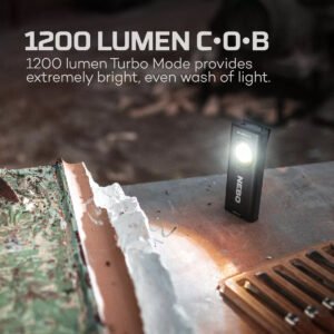 Linterna de Bolsillo Recargable NEBO Slim con 1200 lúmenes, diseño compacto y funcionalidad versátil.