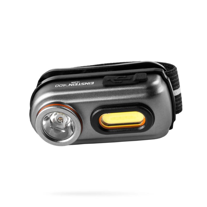 Linterna de Cabeza Einstein™ 400 de NEBO | Iluminación Potente para Actividades al Aire Libre Linterna de Cabeza Einstein™ 400 de NEBO con 400 lúmenes, diseño ajustable y resistente al agua.