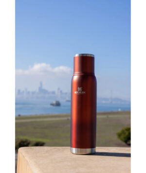 Termo Stanley Adventure To Go Terracota Brillante 1 litro, resistente y duradero para aventuras outdoor.