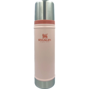 Termo Stanley Classic Lava 591 ml en acero inoxidable para mantener bebidas calientes o frías.