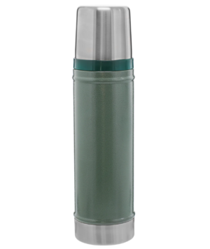 Termo Stanley Classic Lava 591 ml en acero inoxidable para mantener bebidas calientes o frías.