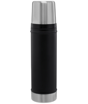 Termo Stanley Classic Lava 591 ml en acero inoxidable para mantener bebidas calientes o frías.