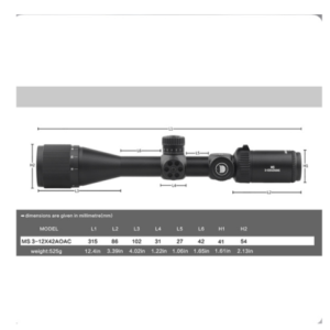 Compra Mira telescÓpica ms 3-12x42aoac al mejor precio online
