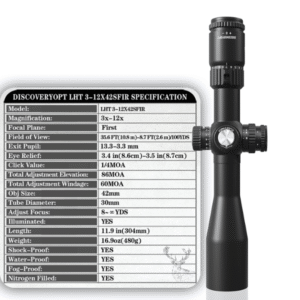 MIRA LHT 3-12x42SFIR FFP DISCOVERY OPT - Imagen 3