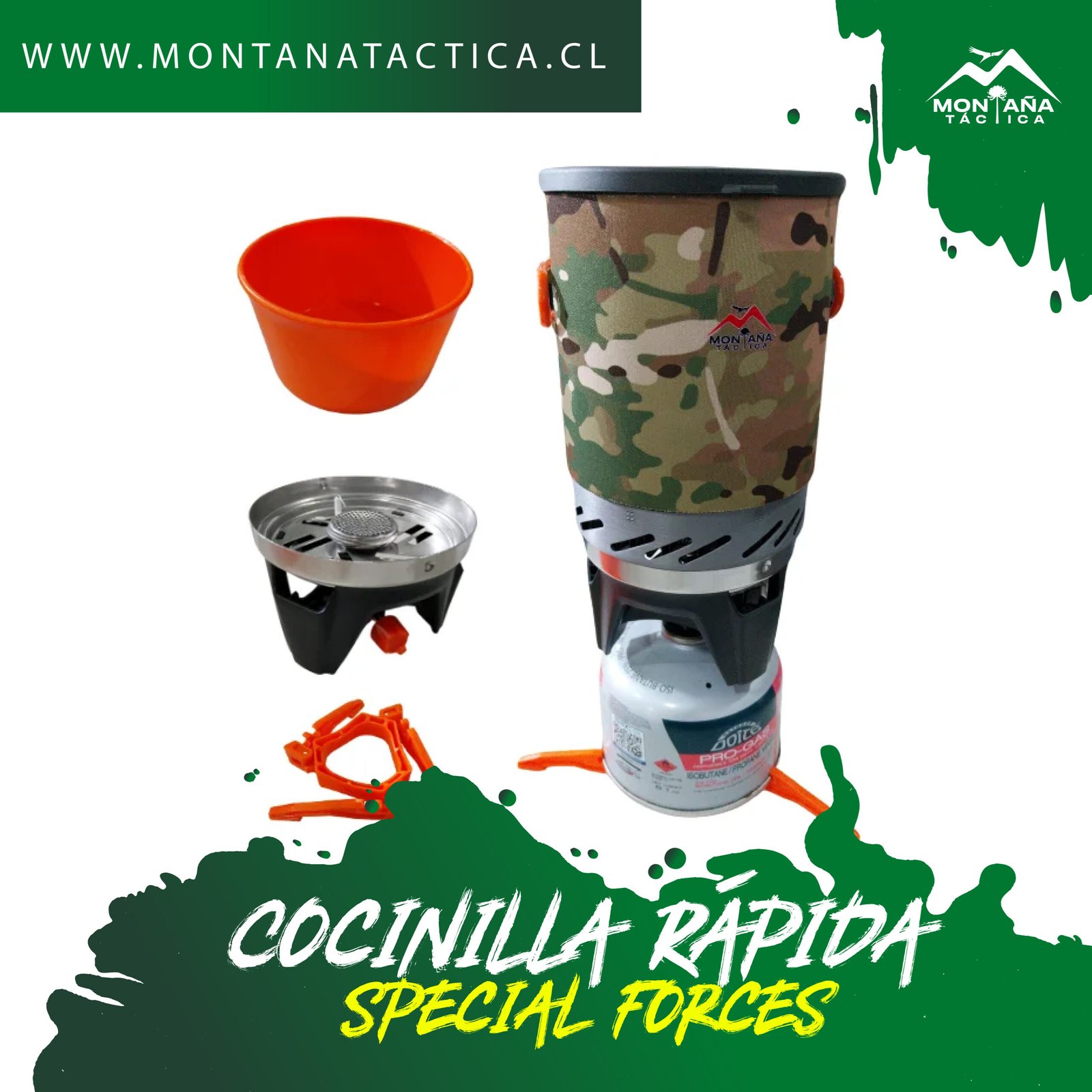 Cocinilla de camping en Chile portátil para montaña